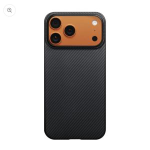 iPhone 17 Pro Max Case, Ultra-Thin, Black/Grey Will Design, Premium Woven Protection