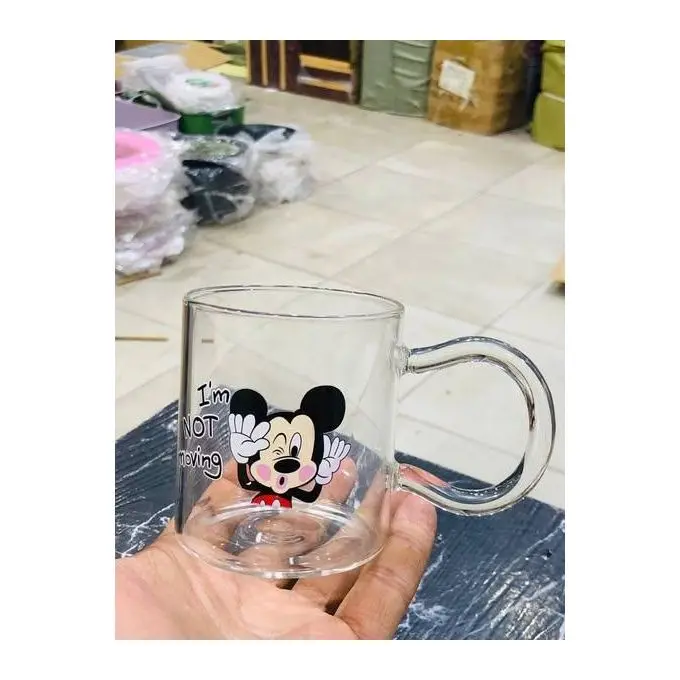A Pyrex thermal mug featuring the beloved Mickey Mouse print