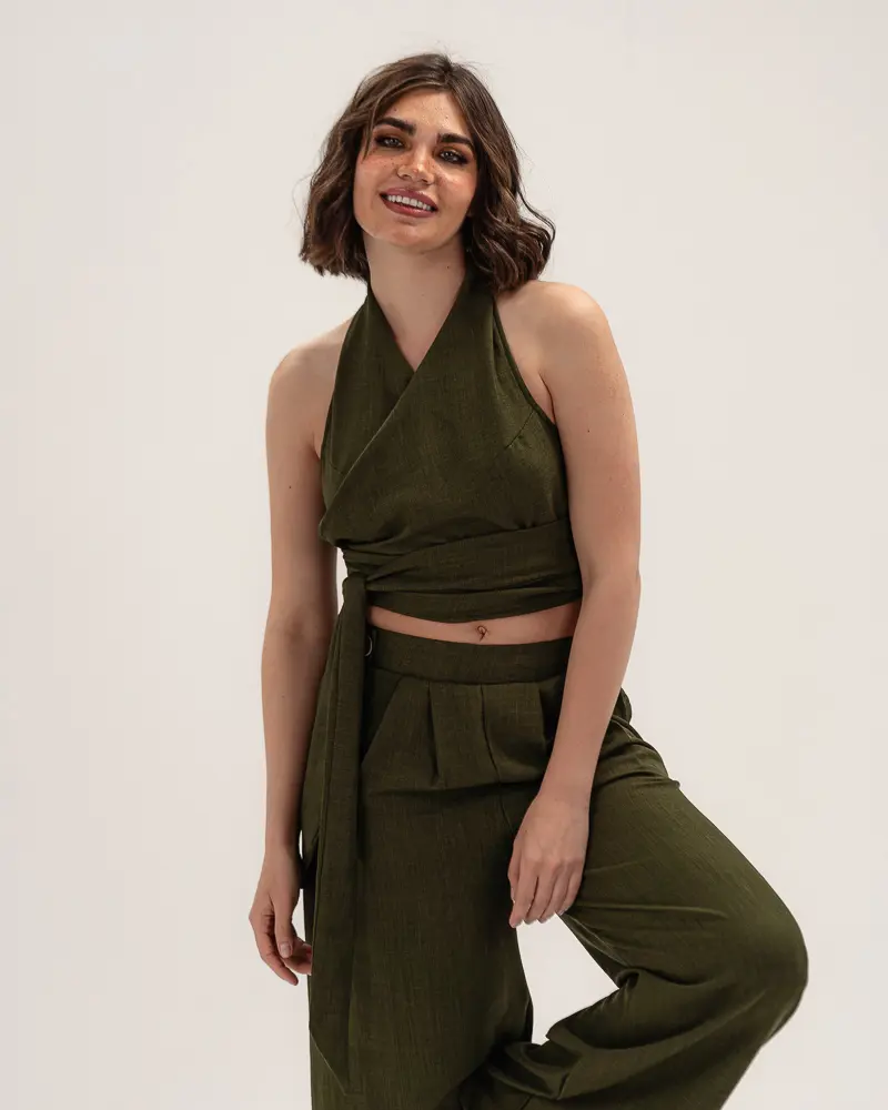 Olive – Linen Pants