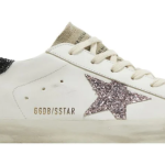 Golden Goose Super-Star White Mauve Pink Glitter(Women's)