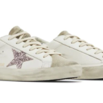 Golden Goose Super-Star White Mauve Pink Glitter(Women's)