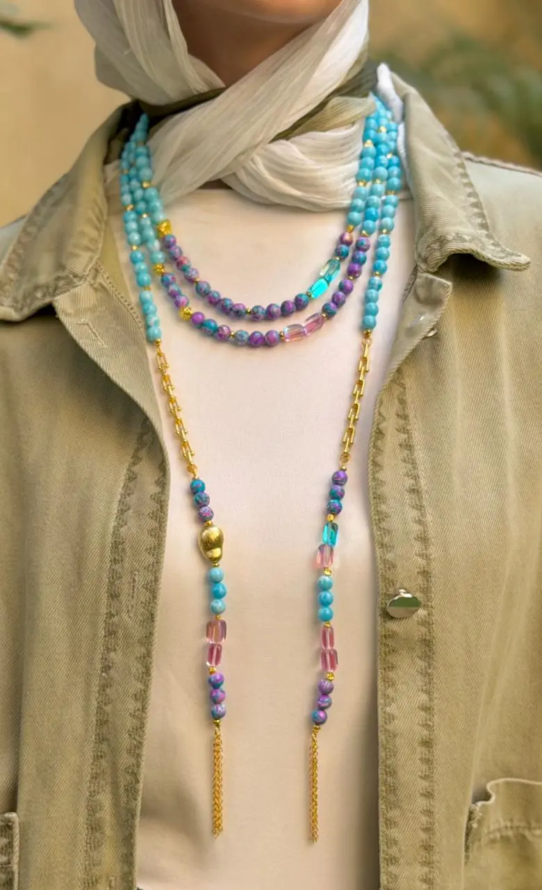 Celestial Turquoise Layered Strand