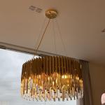 Crystal chandelier 40cm-Gold