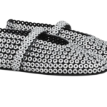 Alaïa Suede Glass-Embellished Ballet Flats