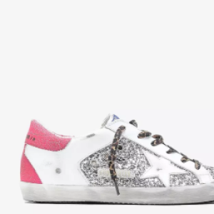 Golden Goose Femme Super-Star Silver White Pink Fluo