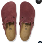 Birkenstock Boston Burgundy – Suede Leather Zinfandel
