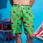 Green Beach Bites Swim Shorts