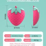 ماوس لاسلكي شكل فراولة