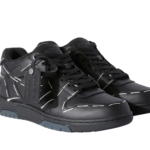 OFF-WHITE Out Of Office OOO low Tops Sartorial Stitching Black