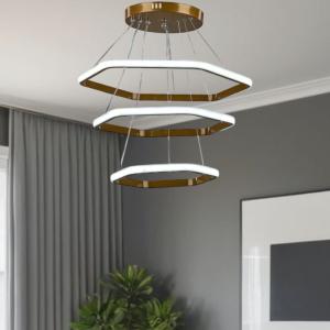 LED metal ceiling lamp 75x60cm + Free Remote