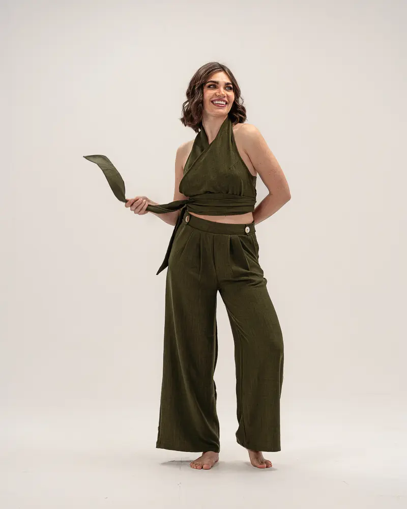 Olive – Linen Pants