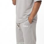 Light Gray Collar Shorts Suit