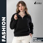 Half-zip-sweatshirt مش مجرد هودي… ده راحة طول اليوم. قطن 100% ميلتون كومباكت تقيل وثابت، ضد الوبرة والانكماش. ✔ ضمان سنة ✔ معاينة قبل الاستلام ✔ دفع عند الاستلام أو فيزا