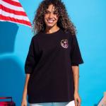 Black No Stress Oversized T-Shirt