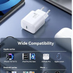 Joyroom JR-TCF20 PD20W Charger, White