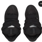 Lanvin ‘Curb’ Leather Blend Sneakers in Black