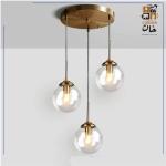 Metal ceiling lamp-Bronze 75cmx30cm