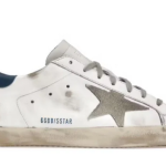 Golden Goose Super-Star – White Royal Blue Grey Suede Patch