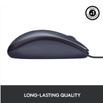 Logitechآ® Corded Mouse B100 - Business - USB - BLACK" )