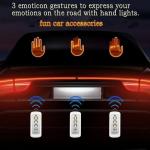 كف ليد مضيئ للزجاج الخلفي  للسيارة