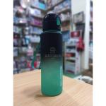 Acrylic Sports Water Bottle - 600ml - Black and Red Gradient