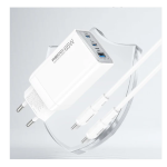 Recci RC123E GaN 65W Fast Charger Dual Type-C + USB-A 22.5W