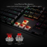 REDRAGON K589 Shrapnel RGB Low Profile Mechanical Gaming Keyboard RED Switches