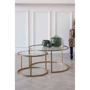 Iron Coffee Tables Set 2 Pieces