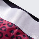 Men's Leopard Print Boxer Briefs Low Rise Mulberry Silk Crotch Pack of 4