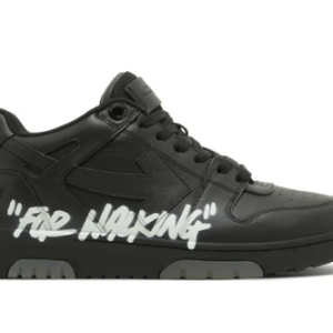 OFF-WHITE Out Of Office OOO For Walking Low Tops – Black White
