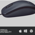 Logitechآ® Corded Mouse B100 - Business - USB - BLACK" )
