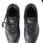 OFF-WHITE Out Of Office OOO low Tops Sartorial Stitching Black