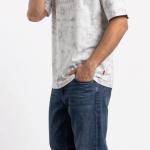 White Oversized Fashion T-Shirt with Chest Print