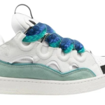 Lanvin Leather Curb – White Blue