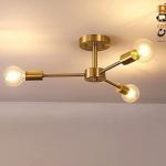 Metal Ceiling Lamp Gold - 30×50 cm