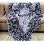 Light Blanket Printed French Design (Grey), 1.7KG
