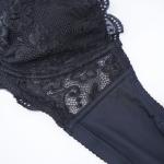 Plus Size Lace Embroidered Floral Bra