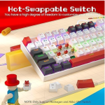 REDRAGON K552 WLR-R Mechanical Gaming Keyboard Red Switches Rainbow LED