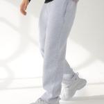Gray Straight Sweatpants