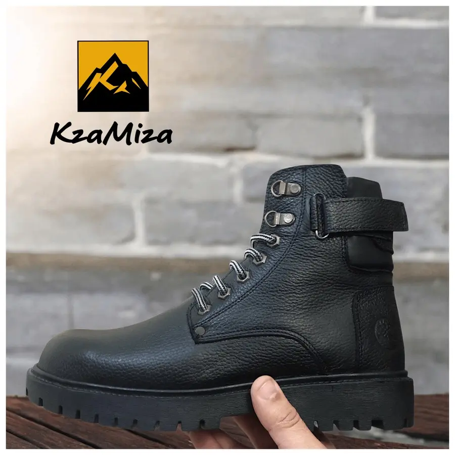 🥾 سيفتي جلد طبيعي نعل رابر حديده امامية كود 27 Leather