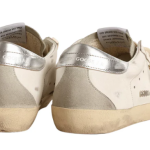 Golden Goose Super-Star – White Ice Gray Gold Glitter
