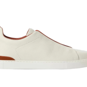 Zegna Triple Stitch leather sneakers WHITE TRIPLE STITCH