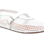 Alaïa Buckle Ballet Flats | White