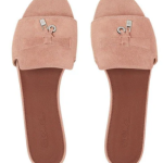 Loropiana Summer Charms Sandal Suede Goatskin Precious Rose