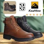 🥾 سيفتي جلد طبيعي نعل رابر حديده امامية كود 27 Leather بني
