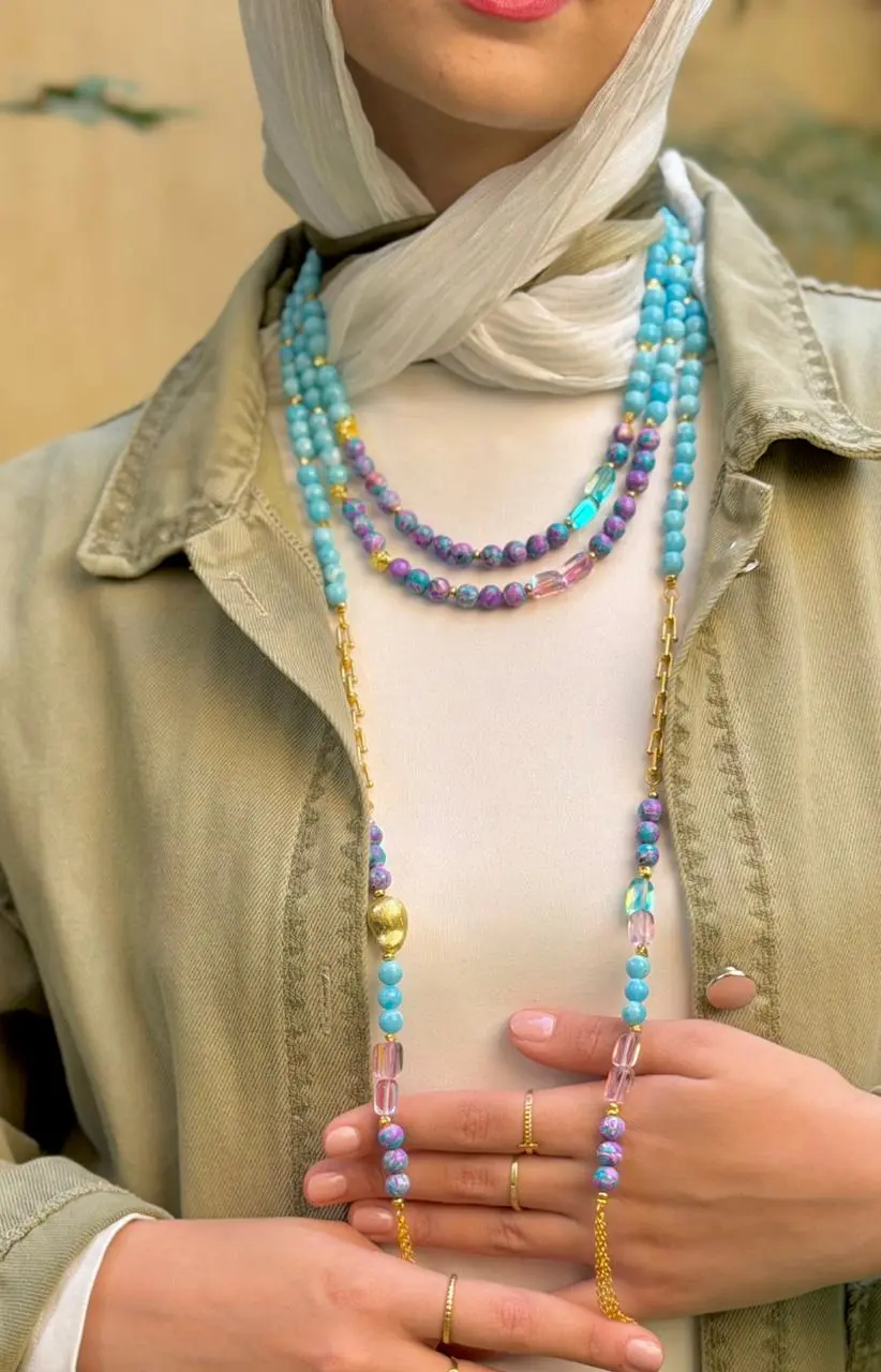 Celestial Turquoise Layered Strand