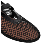 Alaïa Fishnet Ballerina Flats | Black