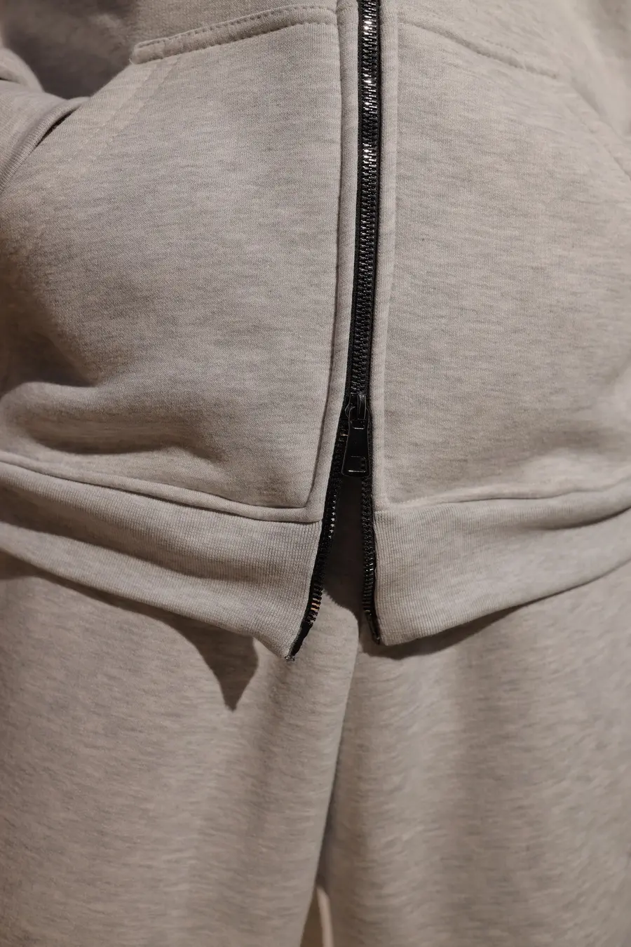 Noise zip up hoodie grey