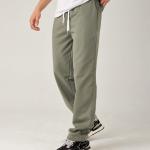 Khaki Straight Sweatpants
