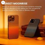 iPhone 16 Pro Max Case, Ultra-Thin, Sunset Design, Premium Woven Protection